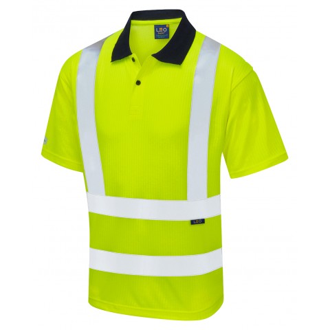 Croyde ISO 20471 Class 2 Comfort EcoViz®PB Polo Shirt Vests, Polos & T-Shirts