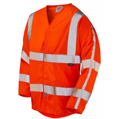 ISO 20471 Class 3 LFS Anti-Static 3/4 Sleeve Waistcoat Orange