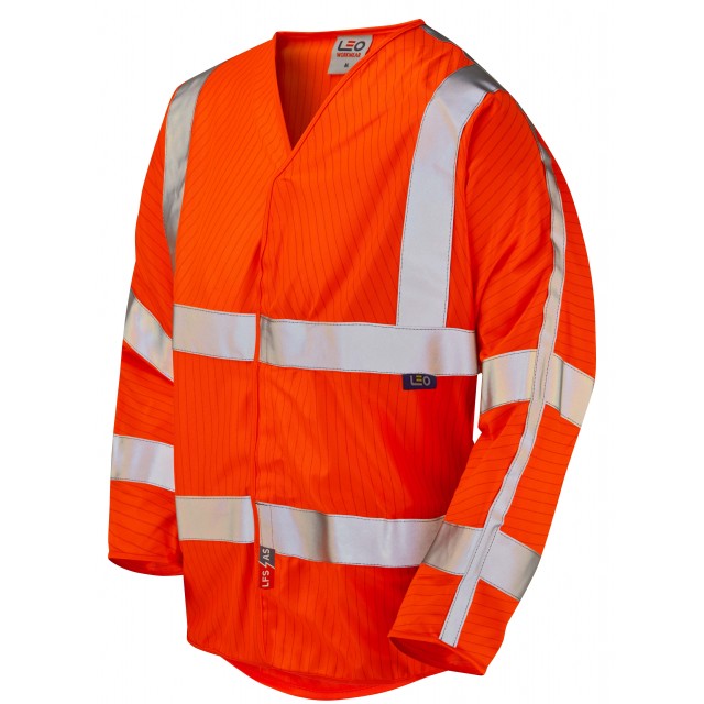 ISO 20471 Class 3 LFS Anti-Static 3/4 Sleeve Waistcoat Orange