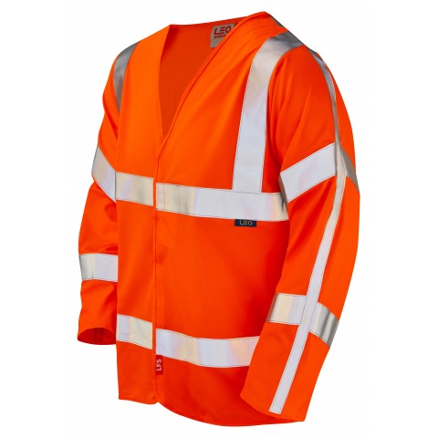 ISO 20471 Class 3 LFS Sleeved Waistcoat Orange EN 14116 LFS Waistcoats