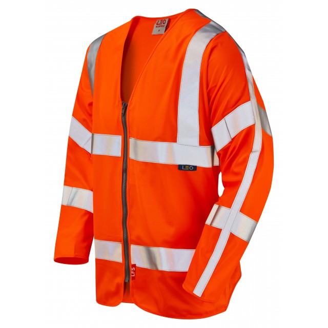 ISO 20471 Class 3 LFS Sleeved Waistcoat Orange EN 14116 LFS Waistcoats