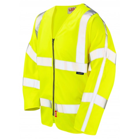 ISO 20471 Class 3 LFS Sleeved Waistcoat Yellow EN 14116 LFS Waistcoats