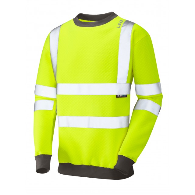 ISO 20471 Class 3 Crew NeckSweatshirt Yellow