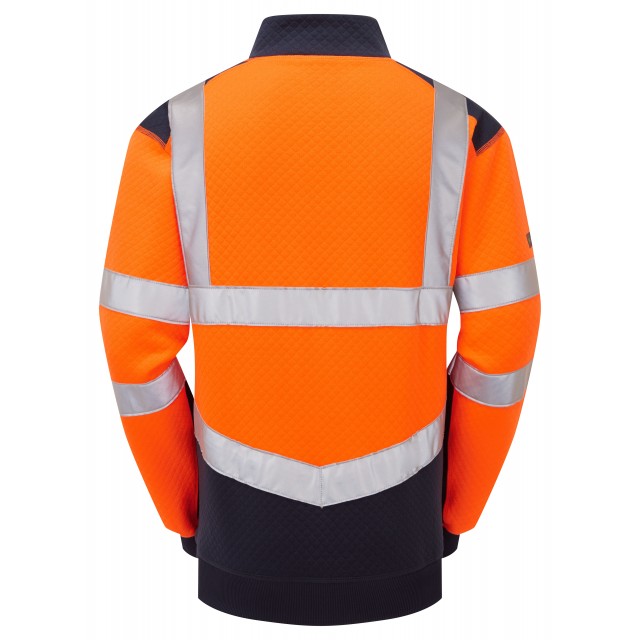 Leo EcoViz Dual Colour 1/4 Zip Sweatshirt