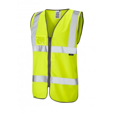 Leo EcoViz Zipped Waistcoat with ID Pocket