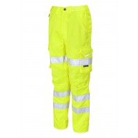 ISO 20471 Class 2 Women's Poly/Cotton Cargo Trouser Yellow