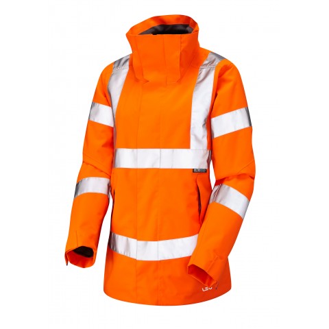ISO 20471 Class 3* Women's Breathable Jacket Orange Breathable Jackets