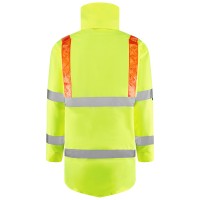 Leo EcoViz 4K Baffle Lined Anorak with Red Braces