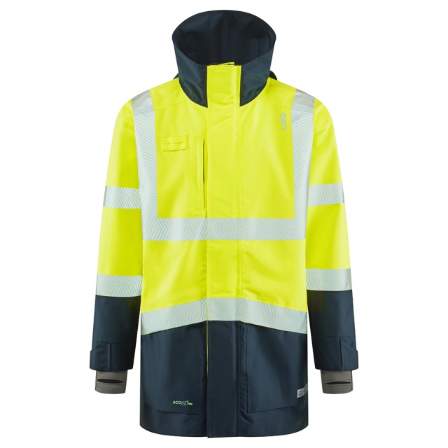 ISO 20471 Class 3 Breathable Executive 3-in-1 Anorak and Bodywarmer Yellow/Navy