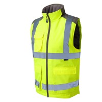 ISO 20471 Class 3 Breathable Executive 3-in-1 Anorak and Bodywarmer Yellow/Navy