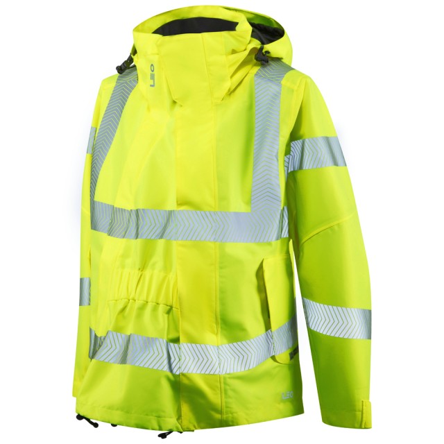 ISO 20471 Class 3* Women's Breathable Jacket Yellow with Expander
