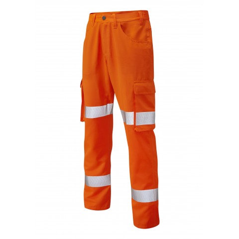ISO 20471 Class 1 Lightweight Cargo Trouser Orange Cargo Trousers